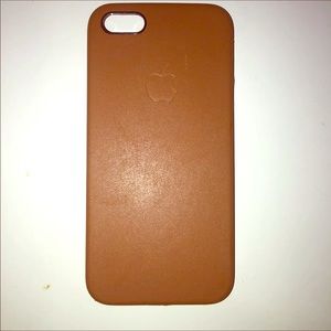 Brown Leather Apple iPhone 5S Case